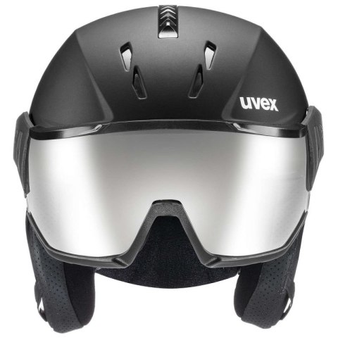 Kask narciarski Uvex Instinct visor 20 czarny męski/damski snowboardowy (56/6/260/20)