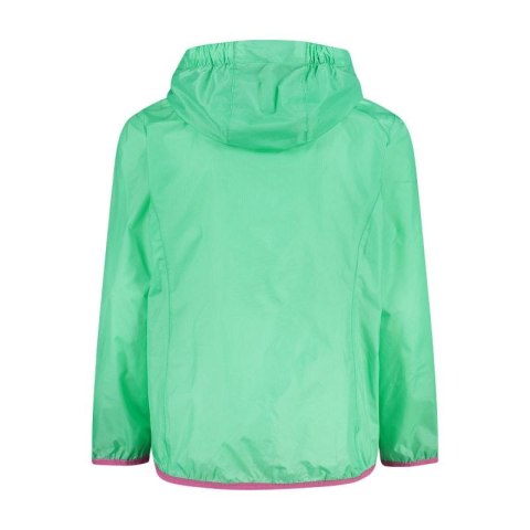 Kurtka dziecięca wodoodporna CMP Kid G Jacket Rain Fix Hood lekka zielona (3X53255-E306)