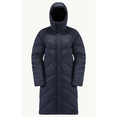 Kurtka zimowa damska Jack Wolfskin MARIENPLATZ COAT W night blue Down Insulated granatowa (1206971_1010)