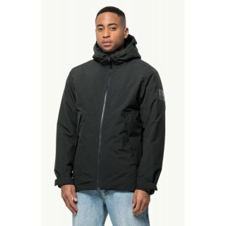 Męska kurtka zimowa Jack Wolfskin TEMPELHOF JKT M black wiatroszczelna (1115491_6000)
