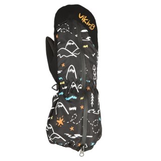 Rękawice zimowe dziecięce Viking Snoppy Kids membrana Aqua Thermo Tex narciarskie czarne (125/23/2288/09)