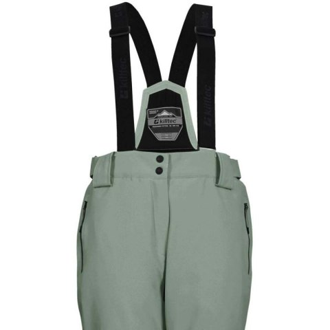 Spodnie narciarskie damskie Killtec KSW 249 wodoodporne z odpinanymi szelkami zielone (37559/738)