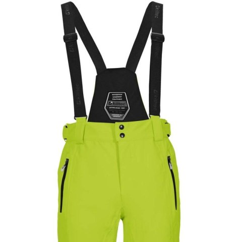 Spodnie narciarskie męskie Killtec Enosh zielony oddychające nieprzemakalne z regulowanymi szelkami żółte (30920/766)