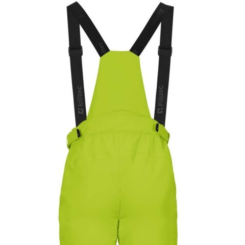 Spodnie narciarskie męskie Killtec Enosh zielony oddychające nieprzemakalne z regulowanymi szelkami żółte (30920/766)