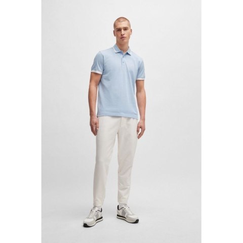 Koszulka Polo męska BOSS Paddy 1 Bright Purple regular fit błękitna (50512995-527)