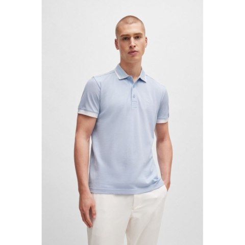 Koszulka Polo męska BOSS Paddy 1 Bright Purple regular fit błękitna (50512995-527)