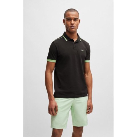 Koszulka Polo męska BOSS Paddy 1 Charcoal regular fit czarna (50512995-016)