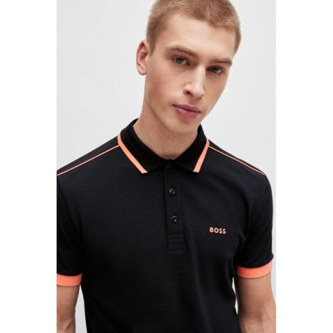 Koszulka Polo męska BOSS Paddy 1 NERO regular fit czarna (50512995-001)