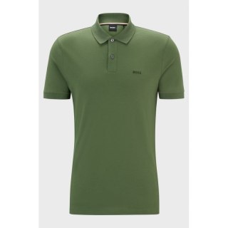 Koszulka Polo męska BOSS Pallas Open Green regular fit zielona (50468301-381)
