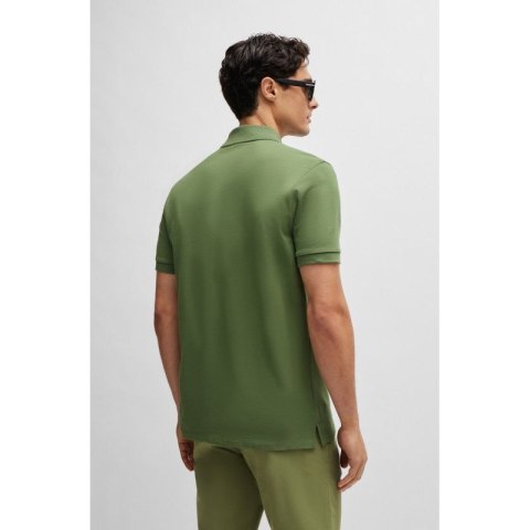 Koszulka Polo męska BOSS Pallas Open Green regular fit zielona (50468301-381)