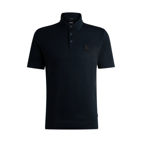 Koszulka Polo męska BOSS Parlay 143 BLU klasyczna regular fit granatowa (50515596-405)