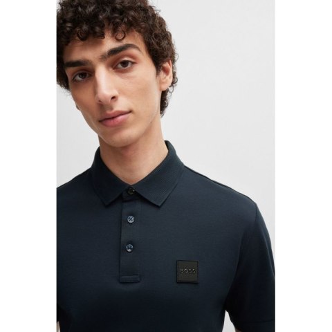 Koszulka Polo męska BOSS Parlay 143 BLU klasyczna regular fit granatowa (50515596-405)
