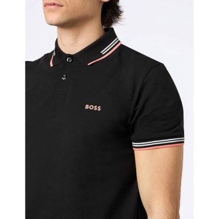 Koszulka Polo męska BOSS Paul NERO slim fit czarna (50506193-003N)