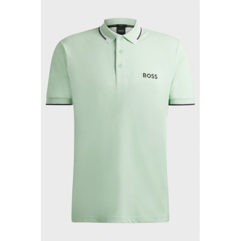 Koszulka Polo męska Boss Paddy Pro Open Green regular fit zielona (50469102-388)