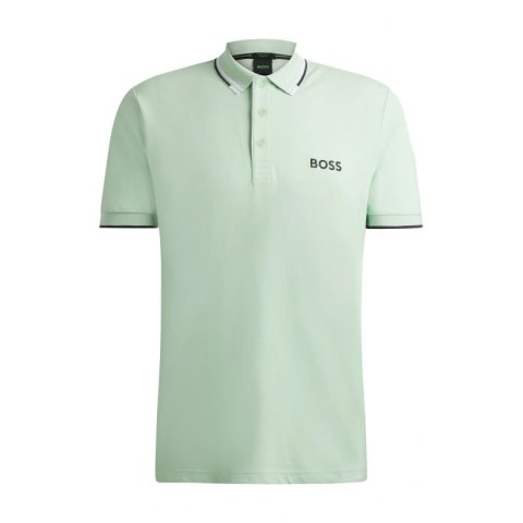 Koszulka Polo męska Boss Paddy Pro Open Green regular fit zielona (50469102-388)