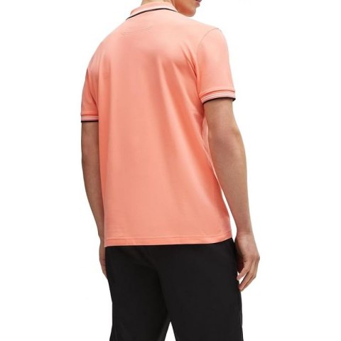 Koszulka męska Polo BOSS Paul Open Red slim fit czerwona (50506193-649)