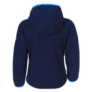 Kurtka polarowa dziecięca TrollKids Kids Stavanger Jacket navy/light blue wiatroszczelna niebieska (706-110)