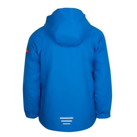 Kurtka przeciwdeszczowa dziecięca TrollKids Kids Sognefjord Jacket Pro azure blue/navy oddychająca niebieska (431-160)