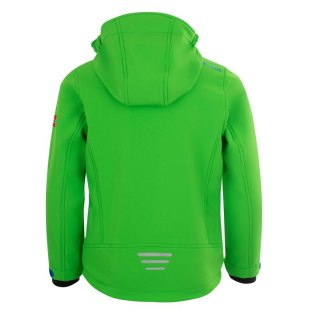 Kurtka softshellowa dziecięca TrollKids Kids Trollfjord Jacket bright green/med blue wiatroodporna zielona (161-304)