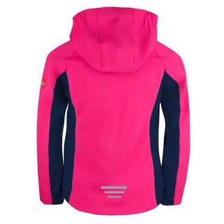 Kurtka sportowa dziewczęca TrollKids Girls Kristiansand Jacket navy/magenta softshell różowa (321-114)