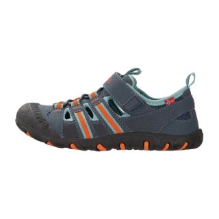 Sandały sportowe dziecięce dla chłopca/dziewczynki Trollkids Kids Sandefjord Sandal XT dark navy/dusky turquoise/glow orange (66