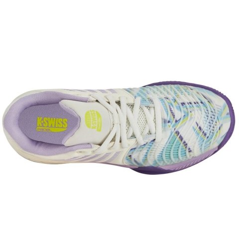 Buty sportowe damskie K-Swiss Express Light 3 Padel sneakersy białe/fioletowe (98900-182-M)