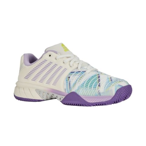 Buty sportowe damskie K-Swiss Express Light 3 Padel sneakersy białe/fioletowe (98900-182-M)