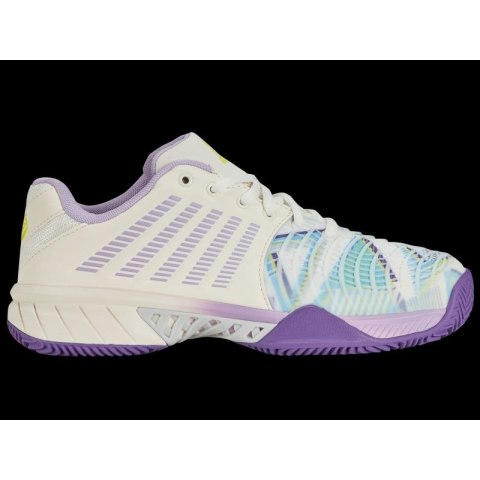 Buty sportowe damskie K-Swiss Express Light 3 Padel sneakersy białe/fioletowe (98900-182-M)