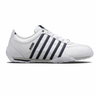 Buty sportowe męskie K-Swiss Arvee 1.5 skórzane sneakersy do kostki klasyczne białe (02453-900-M)