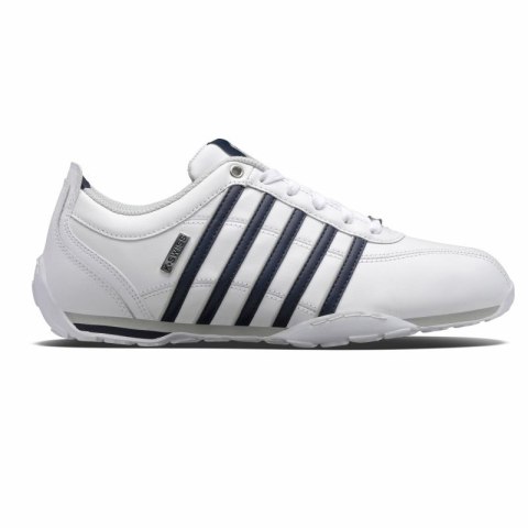 Buty sportowe męskie K-Swiss Arvee 1.5 skórzane sneakersy do kostki klasyczne białe (02453-900-M)