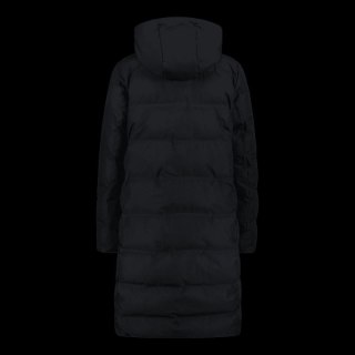 Kurtka z kapturem zimowa damska CMP ocieplany wodoodporny płaszcz czarny (34K0096/U901)