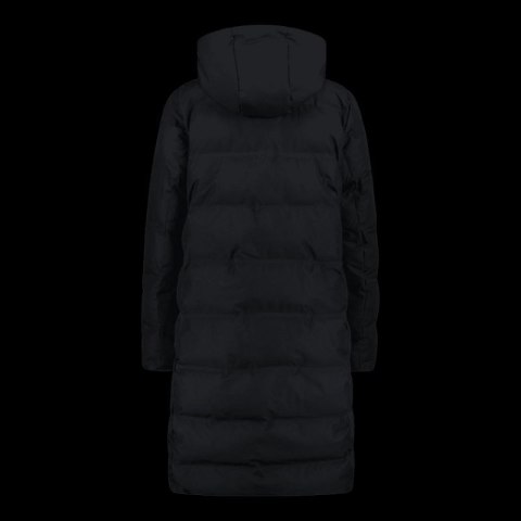 Kurtka z kapturem zimowa damska CMP ocieplany wodoodporny płaszcz czarny (34K0096/U901)