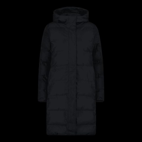 Kurtka z kapturem zimowa damska CMP ocieplany wodoodporny płaszcz czarny (34K0096/U901)