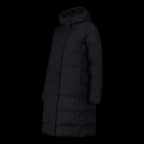 Kurtka z kapturem zimowa damska CMP ocieplany wodoodporny płaszcz czarny (34K0096/U901)
