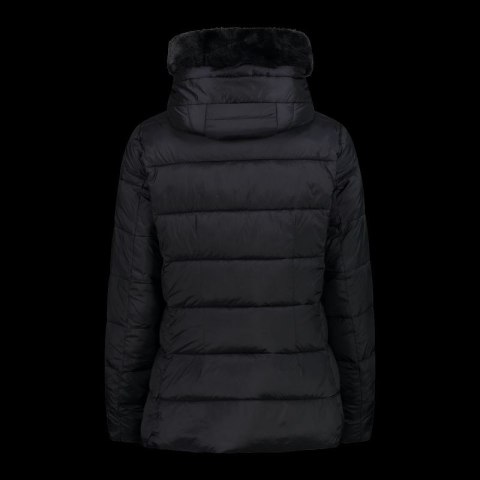 Kurtka zimowa damska CMP z kapturem sportowa ocieplana czarna (34K0036F/U901)