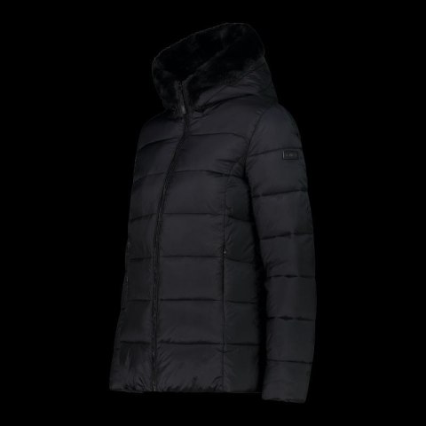 Kurtka zimowa damska CMP z kapturem sportowa ocieplana czarna (34K0036F/U901)