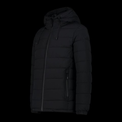 Kurtka zimowa męska CMP sportowa z kapturem ocieplana czarna (34K0167/U901)