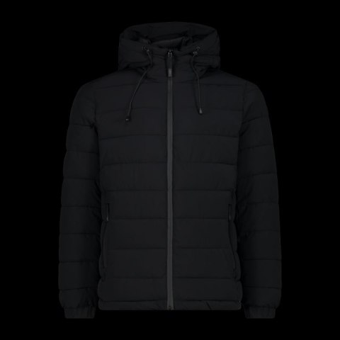 Kurtka zimowa męska CMP sportowa z kapturem ocieplana czarna (34K0167/U901)