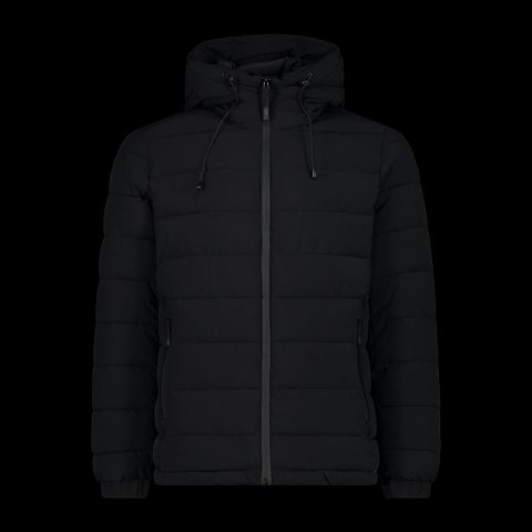 Kurtka zimowa męska CMP sportowa z kapturem ocieplana czarna (34K0167/U901)