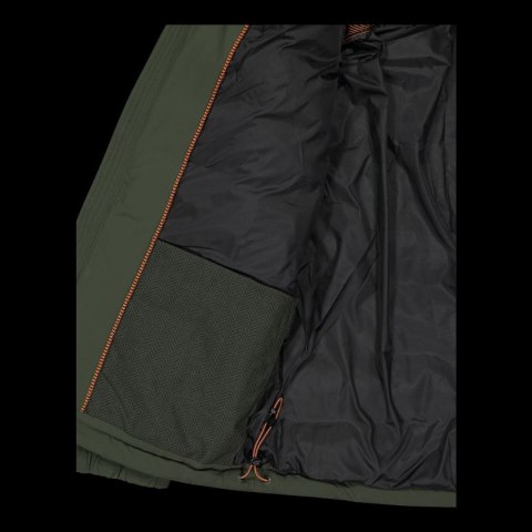 Kurtka zimowa męska CMP sportowa z kapturem ocieplana zielona (34K0167/F905)