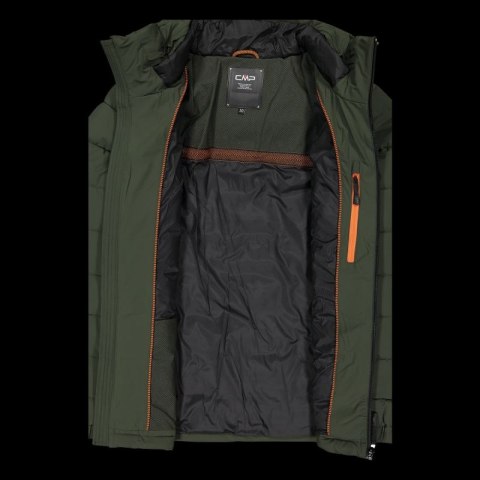 Kurtka zimowa męska CMP sportowa z kapturem ocieplana zielona (34K0167/F905)