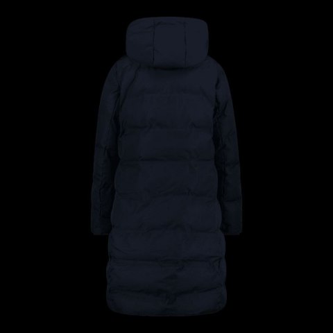 Płaszcz na zimę z kapturem damski CMP kurtka ocieplana wodoodporna czarna (34K0096/N950)