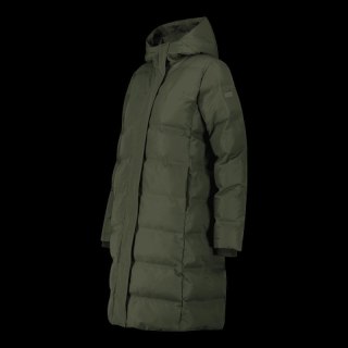 Płaszcz z kapturem damski CMP kurtka zimowa ocieplana wodoodporna zielona (34K0096/F905)