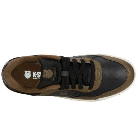 Sneakersy męskie K-Swiss Match Pro LTH skórzane buty sportowe czarne/brązowe (08905-003-M)
