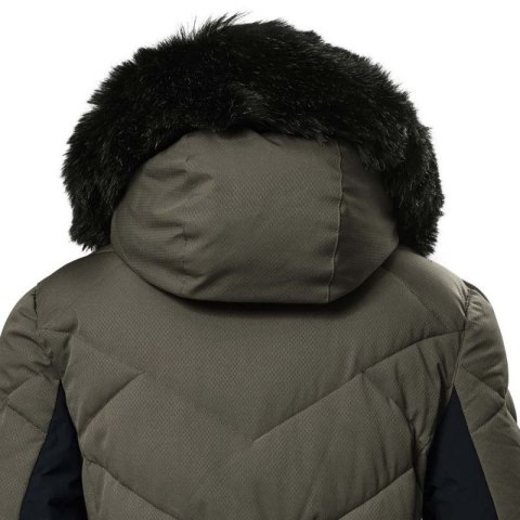 Kurtka narciarska damska Killtec KSW 102 pikowana z odpinanym kapturem brązowa (42039/311)