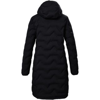 Parka techniczna damska Killtec KOW 9 pikowana z kapturem zapinana wodoodporna czarna (41806/200)