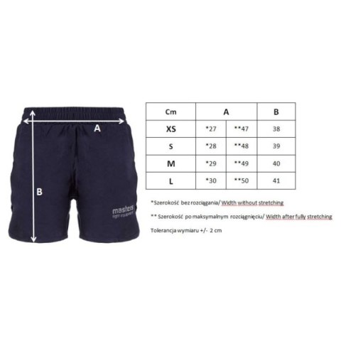 Spodenki krótkie damskie MASTERS SKW-COMPRESSION granatowy