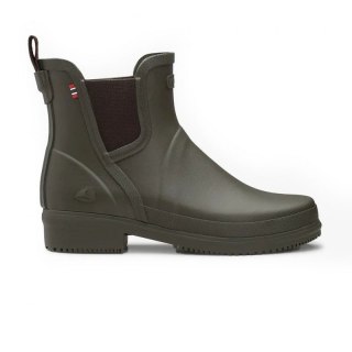 Kalosze damskie gumowe Viking Gyda trzewiki zielone wodoodporne (1-37500-4)
