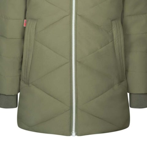 Kurtka ocieplana dla dziewczynki Trollkids Girls Bergen Coat plaszcz długi wodoodporny zielony (460-350)