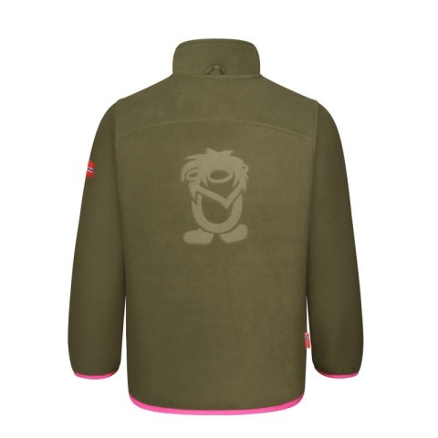 Kurtka polarowa dziewczęca Trollkids Girls Oppdal Jacket XT sportowa rozpinana zielona (415-194)